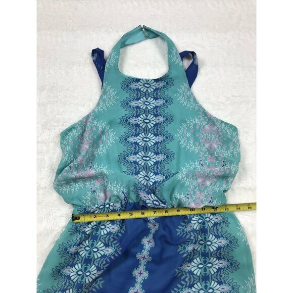 City Triangles Womens Maxi Dress Size Small Sleeveless Halter Blouson - Picture 5 of 6